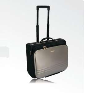 Max Group HM53TOTE17 SV Harmony Silver Black 17 in. Wheeled Tote 