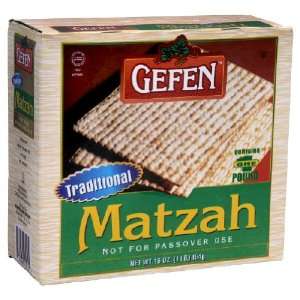 Gefen, Matzoh Traditnl, 16 Ounce (12 Pack)  Grocery 