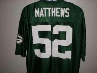 NEW IRREGULAR Clay Matthews #52 Green Bay Packers MENS XXLarge 2XL 