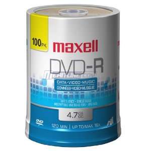   Use Blank DVDR Media Discs 4.7GB on 100 Pack Spindle Electronics