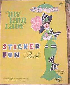 1965 My Fair Lady Sticker Paper Dolls Complete Unused Such Beautiful 