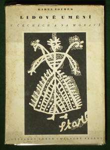 1942 BOOK Czech Folk Art Moravia pottery embroidery  