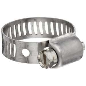  Gear Hose Clamp with SAE 1018 Case Hardened Steel Screw, 5/16 Band 