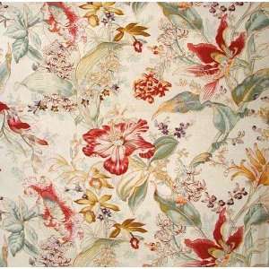  54 Wide Drapery Print Knole Light Red Fabric By The Yard 