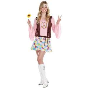 Lets Party By Dreamgirl Peace Baby (Light Up) Teen Costume / Pink 