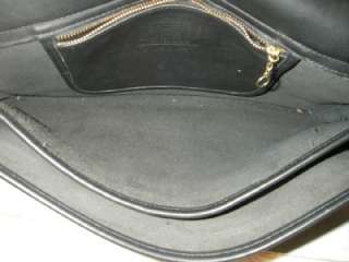 VINTAGE COACH ESSEX Briefcase #5274 Business Soft Black Leather Laptop 