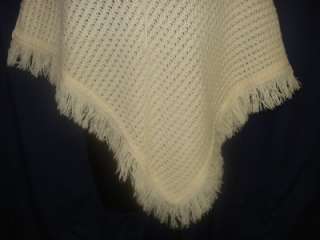   Crochet Poncho Cape Handmade Retro Womens Funky 1S16 Sweater  
