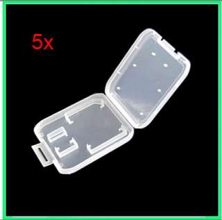 This is a portable mini plastic transparent save box case for SD 