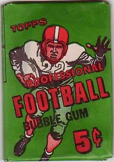 1956 UNOPENED SEALED TOPPS FOOTBALL 5 CENTS WAX PACK  