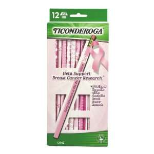  Ticonderoga 12 Count #2 HB Help Support Breast Cancer 