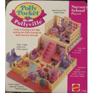   Pollyville NURSERY SCHOOL Mini Playset (1994 Bluebird) Toys & Games