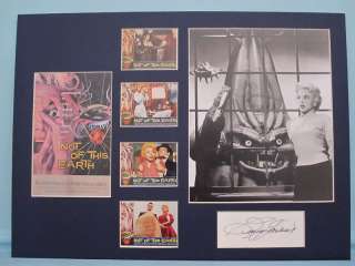 Roger Cormans Not of this Earth signed Beverly Garland  
