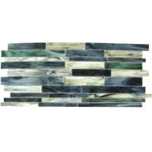   tiles   stained glass tile planks in bluestone