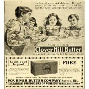   Children Toast Bread Table Dairy   Original Print Ad