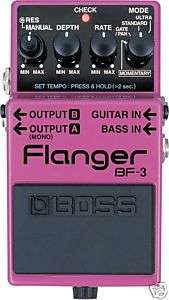 Boss BF 3 Flanger BF3 Guitar Effects Pedal NEW IN BOX with Warranty 