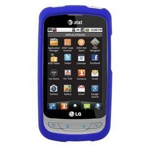   Blue Snap On Cover for LG Thrive P506 / Phoenix P505 