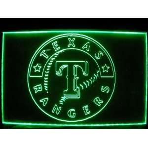  MLB   Texas Rangers Team Logo Neon Light Sign Sports 