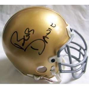 Bob Davie Autographed Notre Dame Mini Helmet