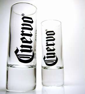 JOSE CUERVO Tequila liquor bar SHOT GLASSES ~SET of 2~ barware booze 