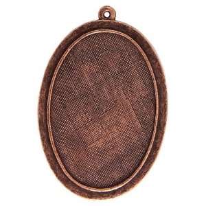  Nunn Design Antiqued Copper Plated Vertical Oval Raised 