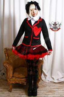 ROMANTIC LOVE VELVET HEART Gothic Lolita Blazer Jacket  