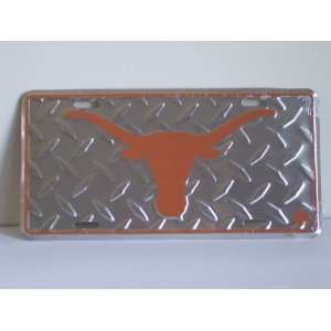  Texas Long Horn Metal License Plate 