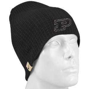 Nike Purdue Boilermakers Black Third and Long Knit Beanie  