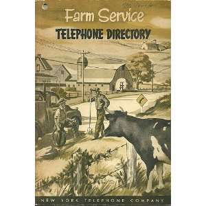    Farm Service New York Telephone Company Telephone Directory Books