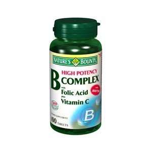 Special pack of 6 NATURES BOUNTY Vitamin B COMPL EXTRA FOLIC + C 470 