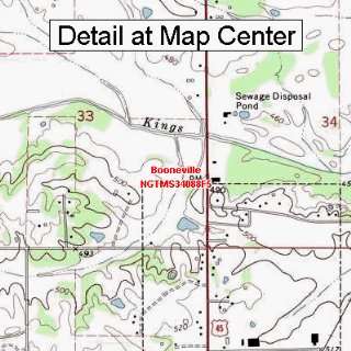  USGS Topographic Quadrangle Map   Booneville, Mississippi 