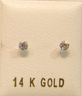 14k Gold Birthstone(Jun)Baby Ball Stud Earrings Free Sh  