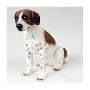 Pointer Dog Figurine   Brown & White