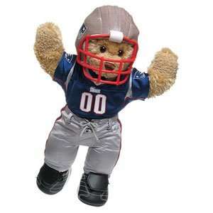   Workshop Curly Teddy in New England Patriots Uniform Toys & Games