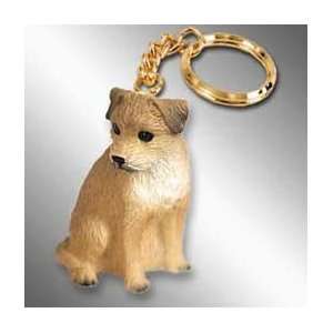 Border Terrier Dog Keychain