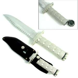   Best Quality Silver Survival Knife with Survival Gear 