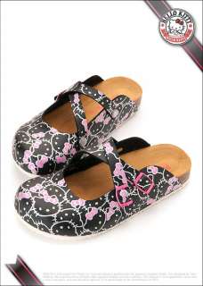   Hello Kitty Ladys Slippers Slip On Shoes White, Black #910678  