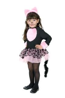 Miss Kitty Girls Black Cat Child Halloween Costume  