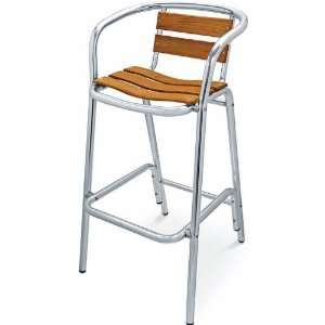 Sand Key Collection Barstool with Arms and Aluminum Frame 