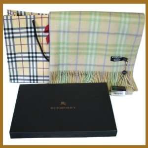  New Yellow Burberry Cashmere Scarf 