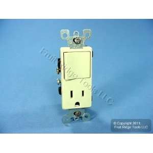 Leviton Ivory Decora Toggle Light Switch & Receptacle Outlet 15A 5625 