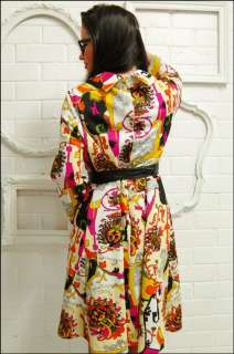 reign gorgeous patterned 70 s babydoll vintage dress amazing colours 
