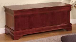 Cherry Louis Philippe Cedar Lined Chest Trunk FREE S/H  
