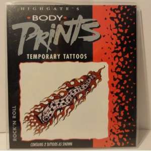  Body Prints Temporary Tattoos   Rock N Roll Beauty