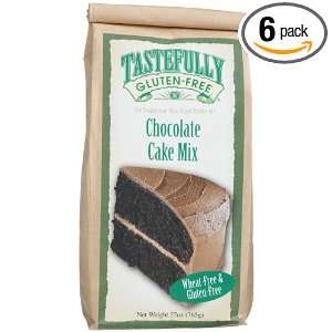 Tastefully Gluten Free Chocolate Cake Mix, 27 Ounce Bags (Pack of 6)