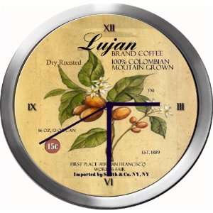  LUJAN 14 Inch Coffee Metal Clock Quartz Movement Kitchen 