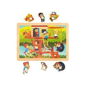  Imaginarium 8 Piece Peg Puzzle   Treehouse Toys & Games