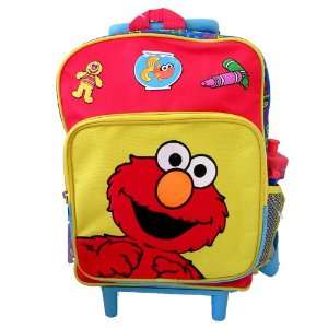    Sesame Street Elmo Kids Rolling Backpack Luggage Toys & Games