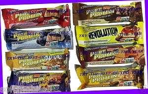 Pure Protein High Protein Bars YOUR CHOICE Naturally Flavored Bars 8 