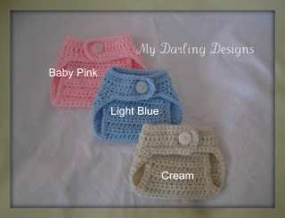 Crochet Diaper cover 18 colors Newborn photo prop12 24m  