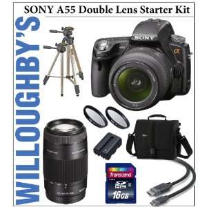  SLR Kit with Sony SAL1855mm DT 18 55mm f/3.5 5.6 SAM Lens + Sony SAL 